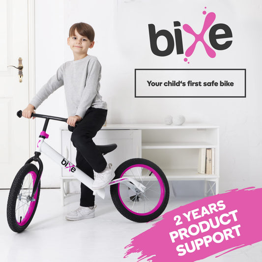 Bixe Balance Bike - 40.6 cm (16") Big Kids' Training Bikes - Kids Balance Bike Designed for Children Ages 4 to 9 - No Pedal Push Bicycle for Boys or Girls - Pink