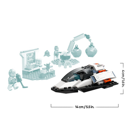 LEGO City Spaceship and Asteroid Discovery Set with alien figure and astronaut minifigures for imaginative play.