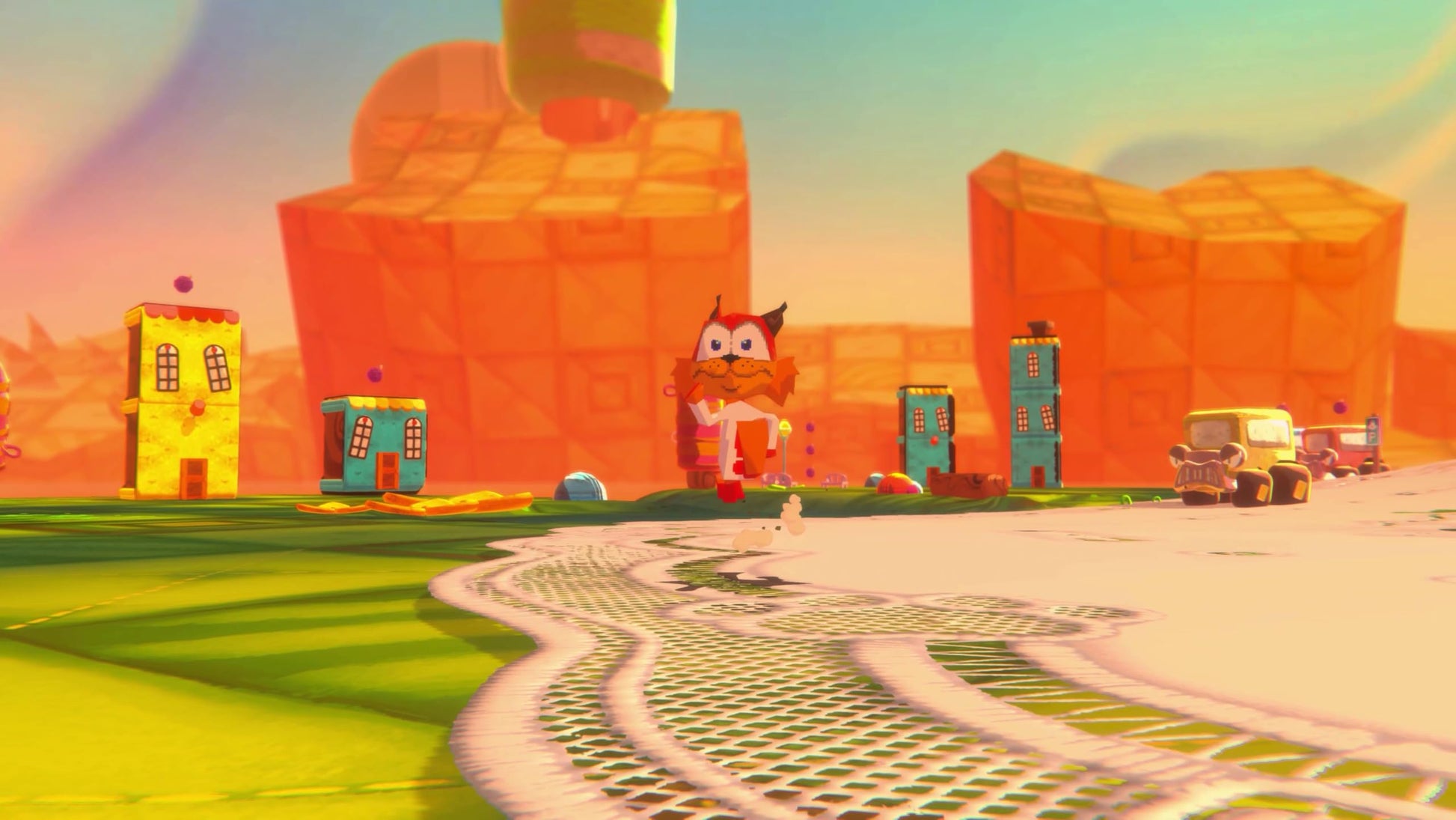 Bubsy 4D Pawsome Edition game cartridge for Nintendo Switch by Atari, featuring colorful artwork on the case.