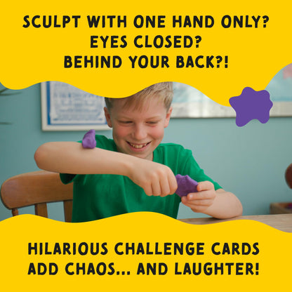 Party Snail Games Clay It Again dough-sculpting party game with 6 pots of modeling clay for family fun and creative play.