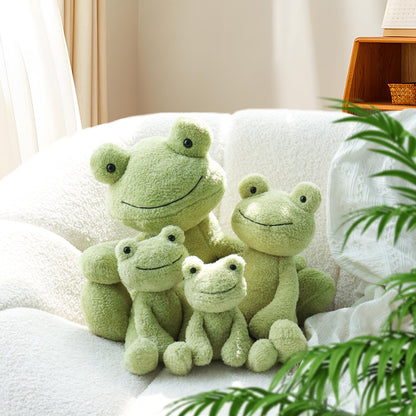 Apricot Lamb Toys Plush Velvet Frog Plushies Stuffed Animal Soft Cuddly Perfect for Child (green Frog, 9 Inches)