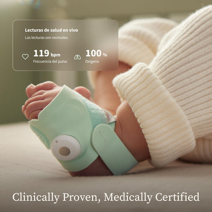 Owlet Dream Duo (3rd Gen) – Medically-Certified Smart Baby Monitor with Sock & HD Video Cam, Tracks Pulse Rate, Oxygen & Sleep, 2K HD Video, Cry & Motion Alerts, Temp Monitoring