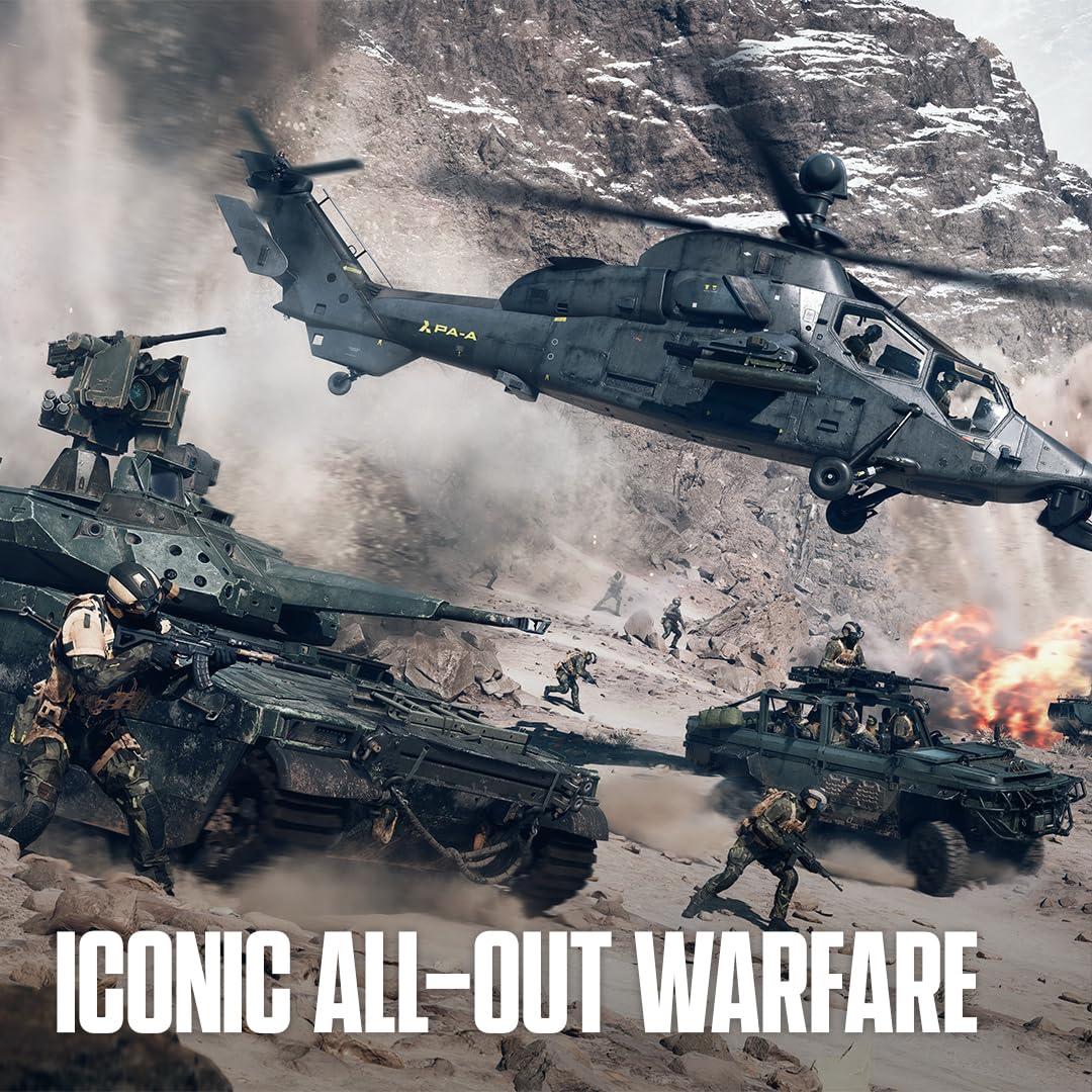 Battlefield 6 game case for Sony PlayStation 5 showing cover art with military action scene and game title.
