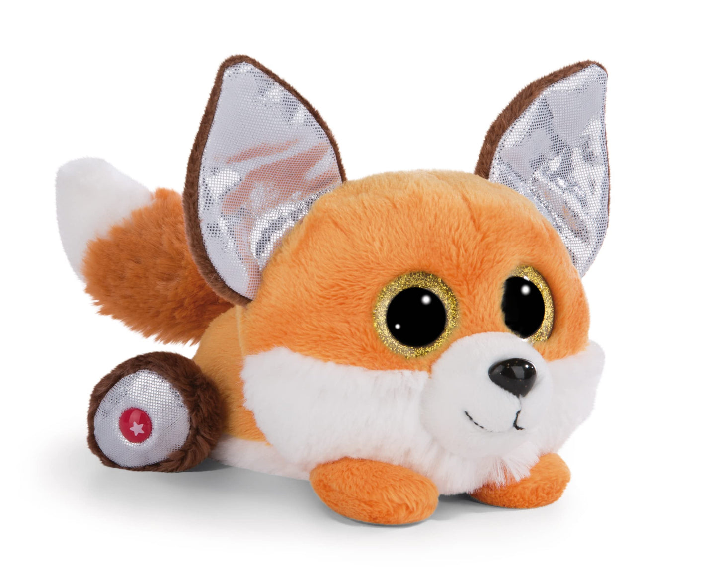 NICI 49235 Fuchs Cuddly GLUBSCHIS Fox Runizzi 15cm Orange Lying-Sustainable Made Plush, Cute Soft Toy to Cuddle and Play with, for Children & Adults, Gift idea, 15 cm