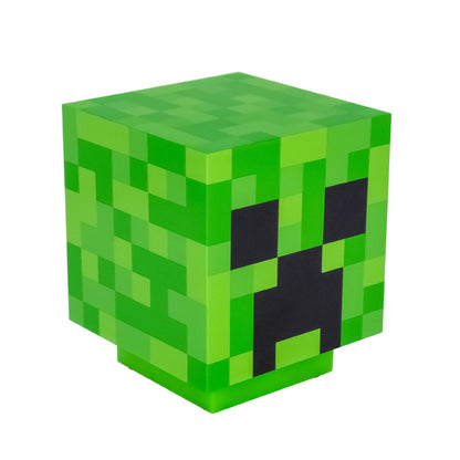 Minecraft Creeper Desk Light with Official Creeper Sounds, Handheld Night Light for Kids Room or Gamer Décor Officially Licensed Minecraft Gifts | Paladone, Green