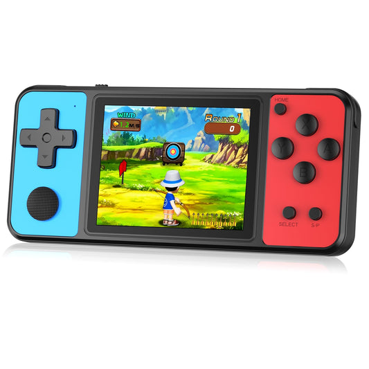 ZHISHAN 32-bit handheld gaming console for kids with 3-inch IPS screen and 139 built-in video games, portable arcade electronic toy