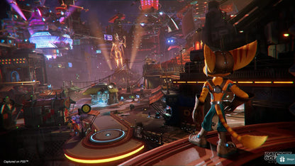 PlayStation Ratchet & Clank: Rift Apart game cover for PS5 showing characters and vibrant artwork.