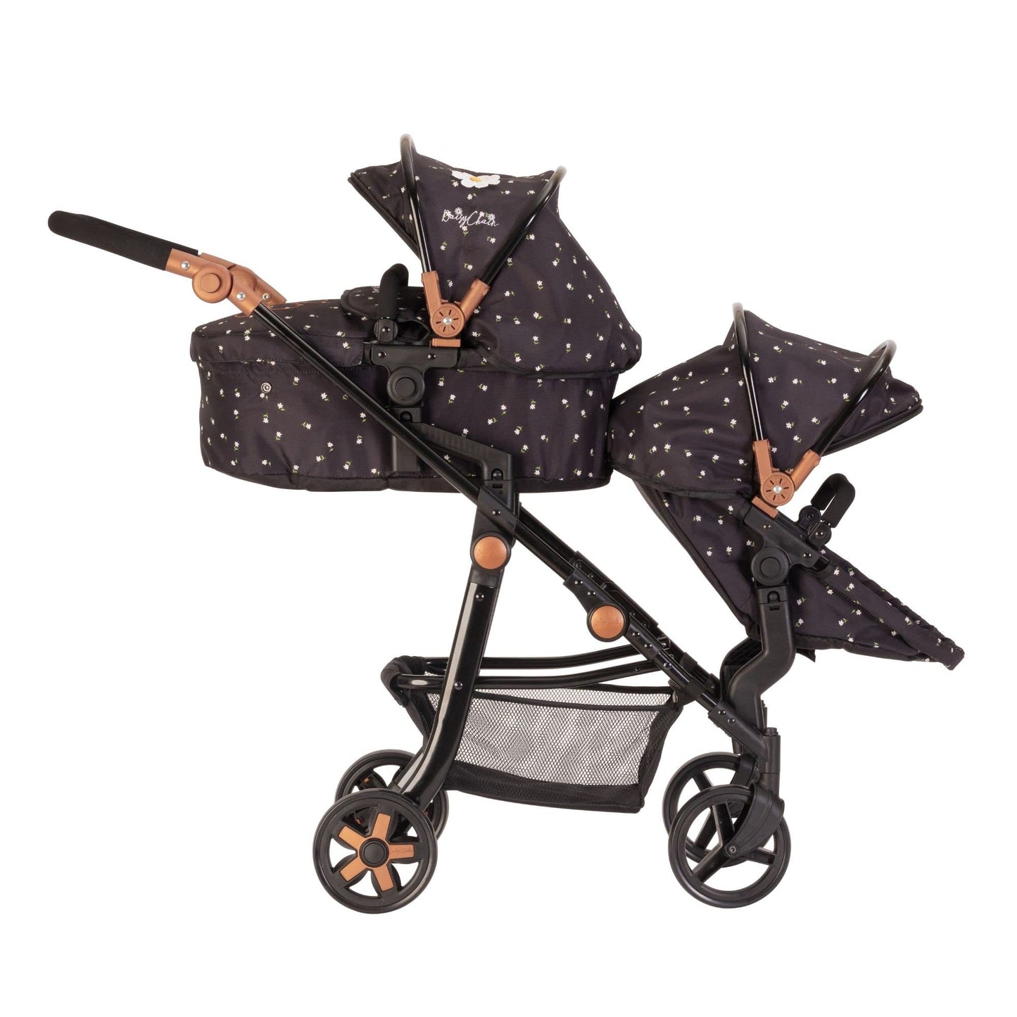 Daisy Chain Pinnacle Double Dolls Pram – The largest Dolls Pram in the World! Adjustable handle up to 95cm. For 7,8,9,10,11,12,13 years+. (Limited Edition Twilight)