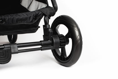 Roma Gemini 2 Double Stroller Base | Add Hood Pack for Compact Narrow 69 cm Wide Twin Pram | Suitable from Newborn to 22 kg Per Seat | Individual Seat Units Recline for Baby | Chassis and Wheels Only,