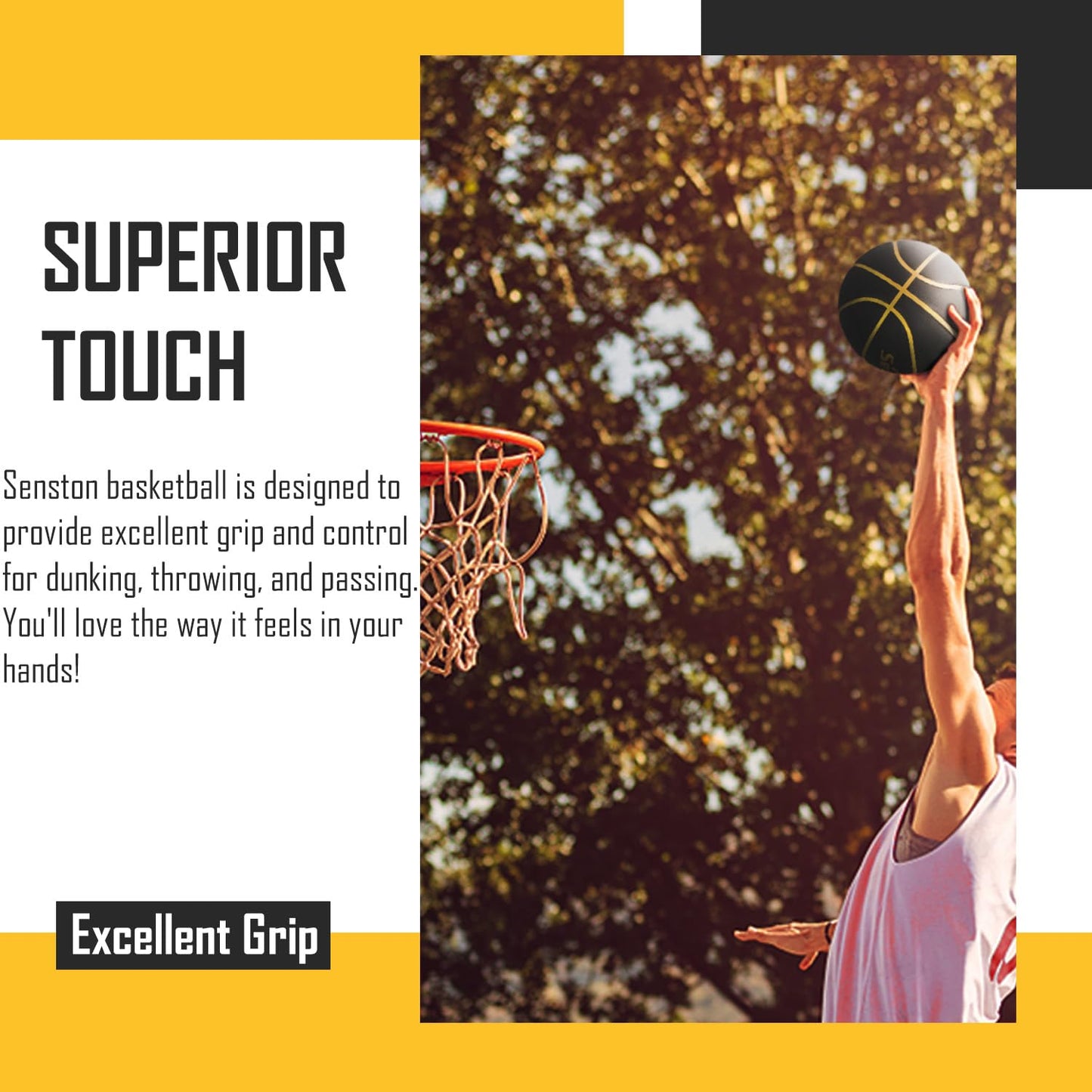 Senston Basketball Size 7 with Gift Box