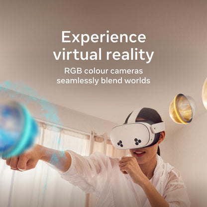 Meta Quest 3S 128 GB – Dive into virtual reality – Thousands of immersive experiences – All-in-one headset – Get a 3-month trial of Meta Horizon+ included