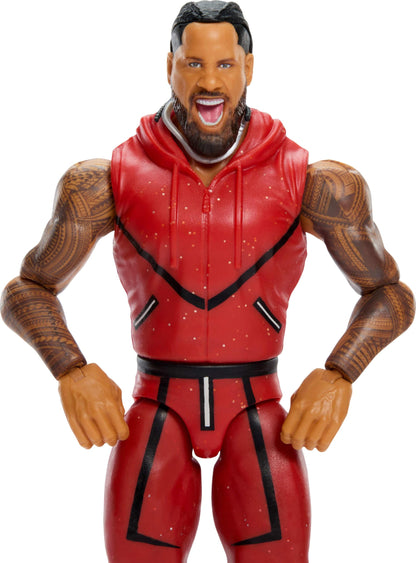 Mattel WWE Jimmy Uso Action Figure, Main Event Series #161, 6-inch Collectible Superstar with 14 Articulation Points & Life-Like Look, JHH88