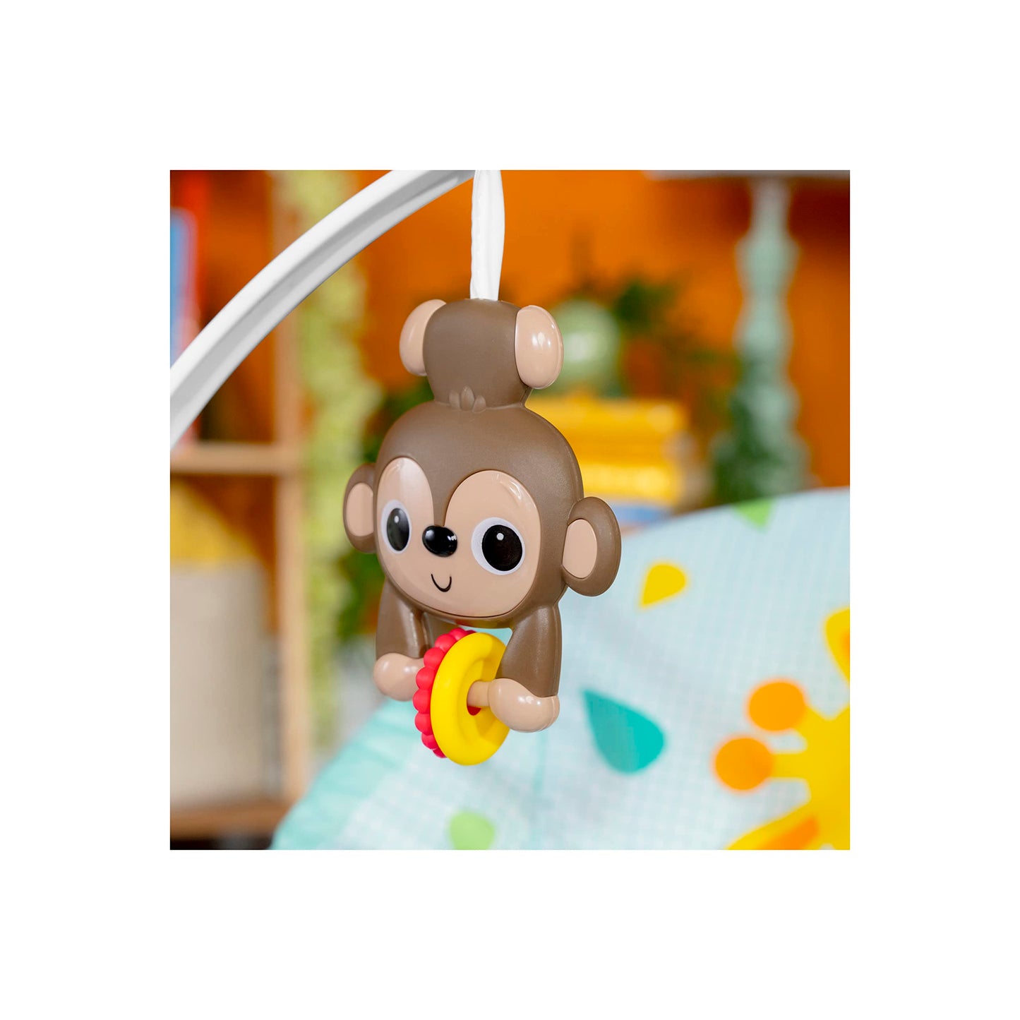 Bright Starts Wild Vibes infant to toddler rocker with vibrations, unisex design, suitable for newborns and toddlers.