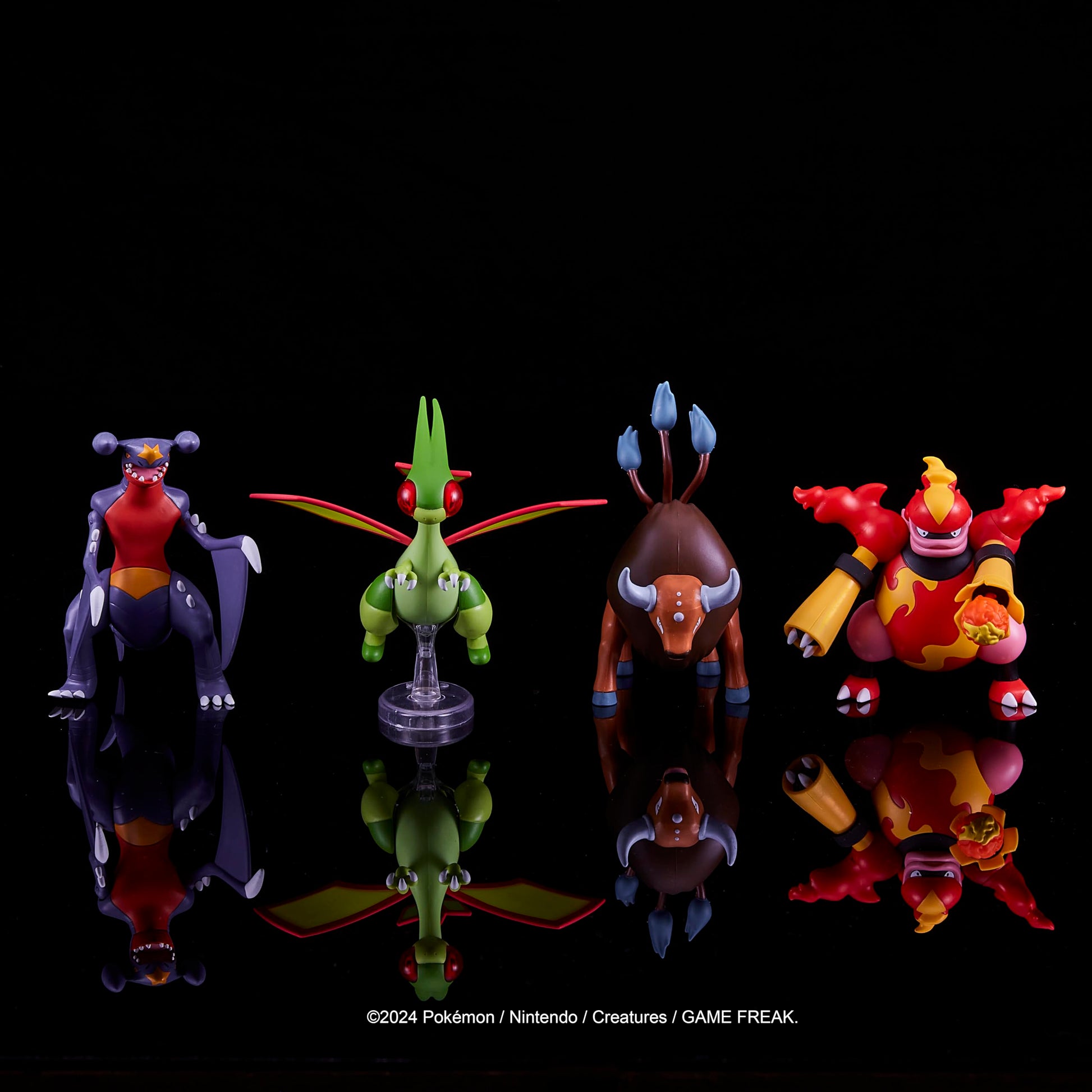 Pokémon Battle Feature Figure 4 Pack with four 4.5-inch battle-ready figures displayed together on a neutral background.