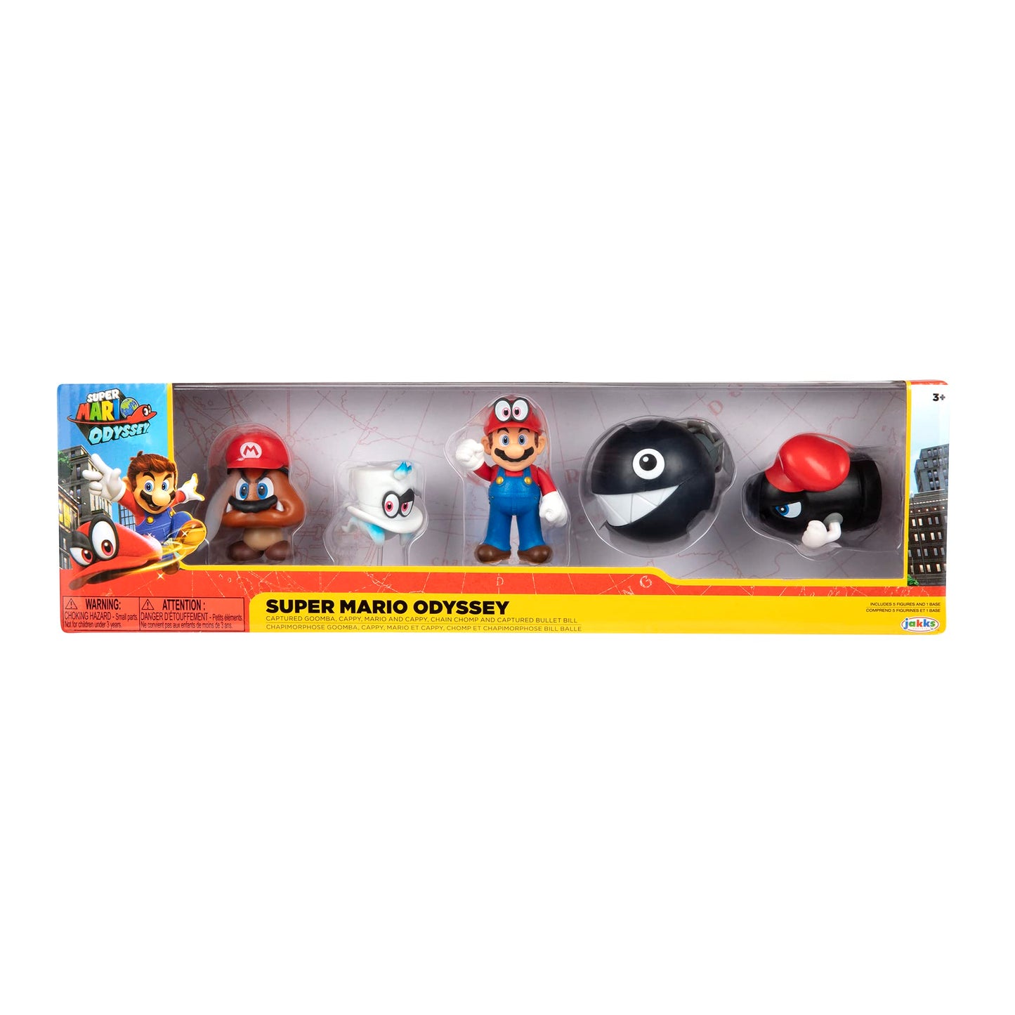 Super Mario Nintendo Odyssey action figures, poseable 2.5-inch collectible toys featuring Mario characters for kids and collectors.
