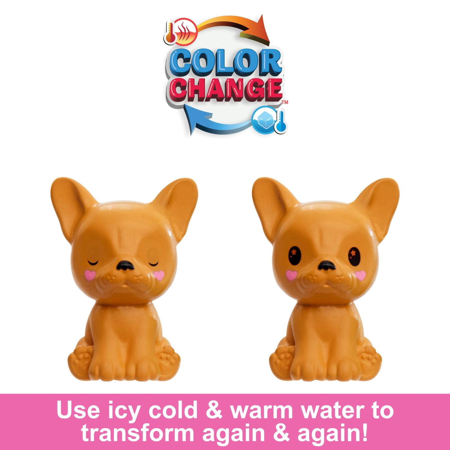 Barbie Cutie Reveal Chelsea Doll & Accessories, Animal Plush Costume & 6 Surprises Including Color Change, Puppy as Frog, HRK29