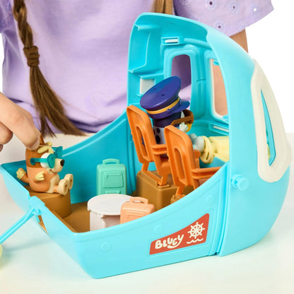 Bluey 3-in-1 Transforming Plane Mega Playset with 12 Figures, Jet Ski & Beach Accessories, Kids Pretend Play Travel Toy, Official Toys, 25+ Pieces, Ages 3+