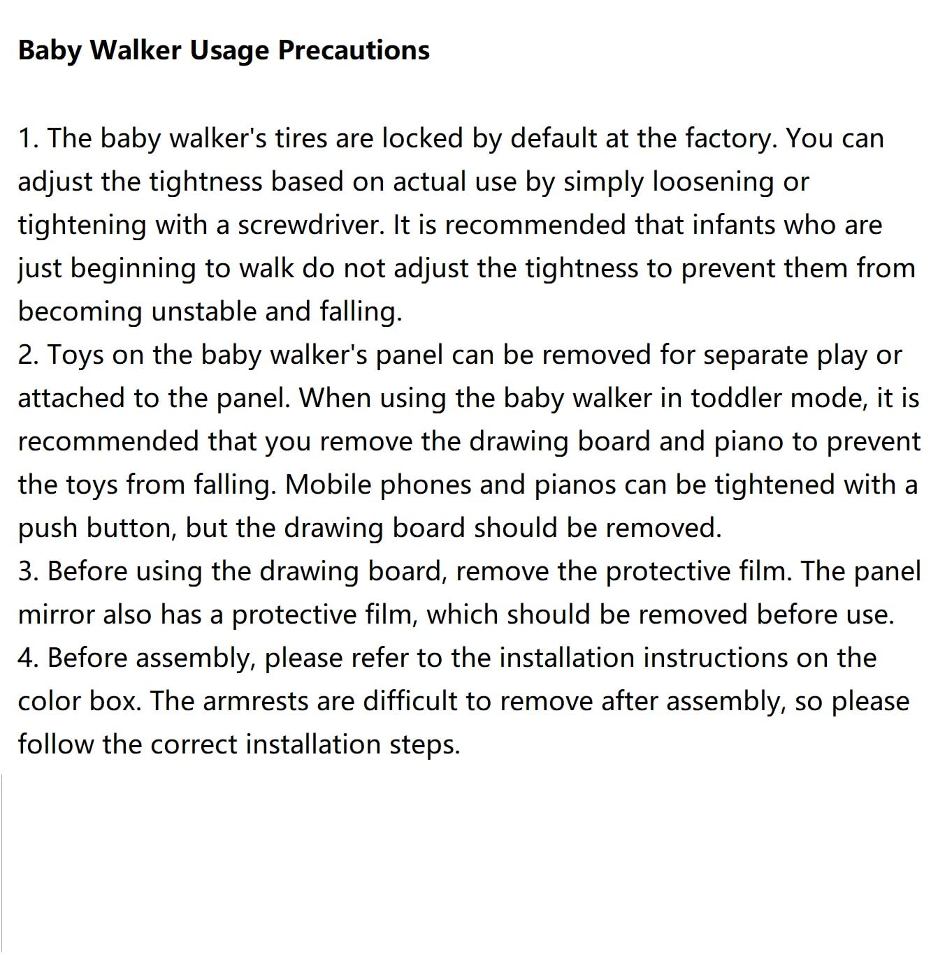 Queiting Baby Walker with musical toys, activity car, and ride-along features for toddlers learning to walk and play.