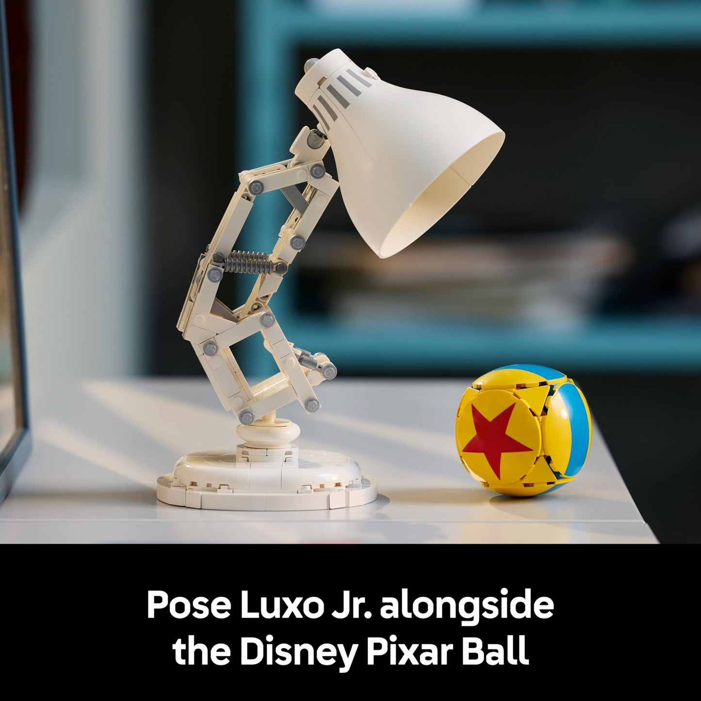 LEGO Ideas Disney Pixar Luxo Jr. Lamp Building Set for Adults - Movie Memorabilia Model with Hidden Film References - Home Office Desk Decor - Collectible Gift Idea - 21357