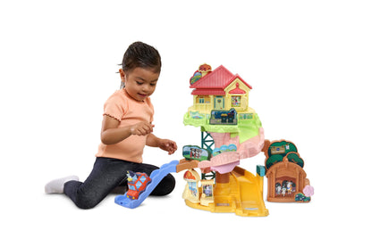 VTech Toot-Toot Drivers Road Trip Play Set, Bluey Playset includes Toy Car, Vehicle Tracks for Kids with Lights and Sounds, For Toddlers, 12 Months, 2, 3, 4+ Years, English Version