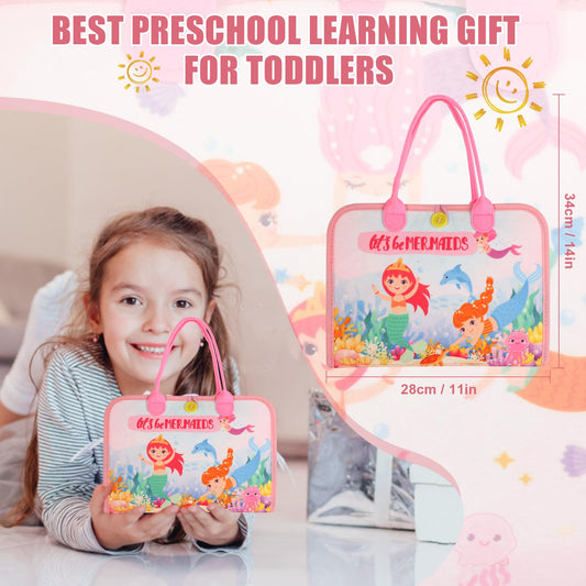 Hooku Busy Board for 3 Year Old, Montessori Toys for 3 Year Old, Baby Sensory Toys for Toddlers 3, Fine Motor Toys, Toddler Travel Toys, Toddler Learning Activities,Birthday Gifts for Baby Boy Girl