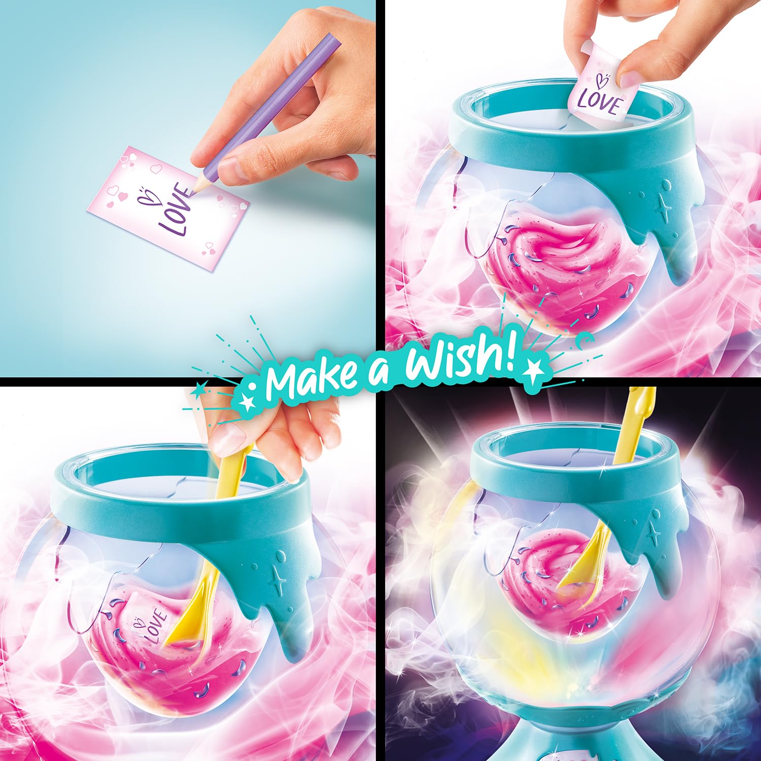 Canal Toys So Slime Magic Potion Factory slime making kit with smoke and light effects, featuring surprise powders for kids 6+.