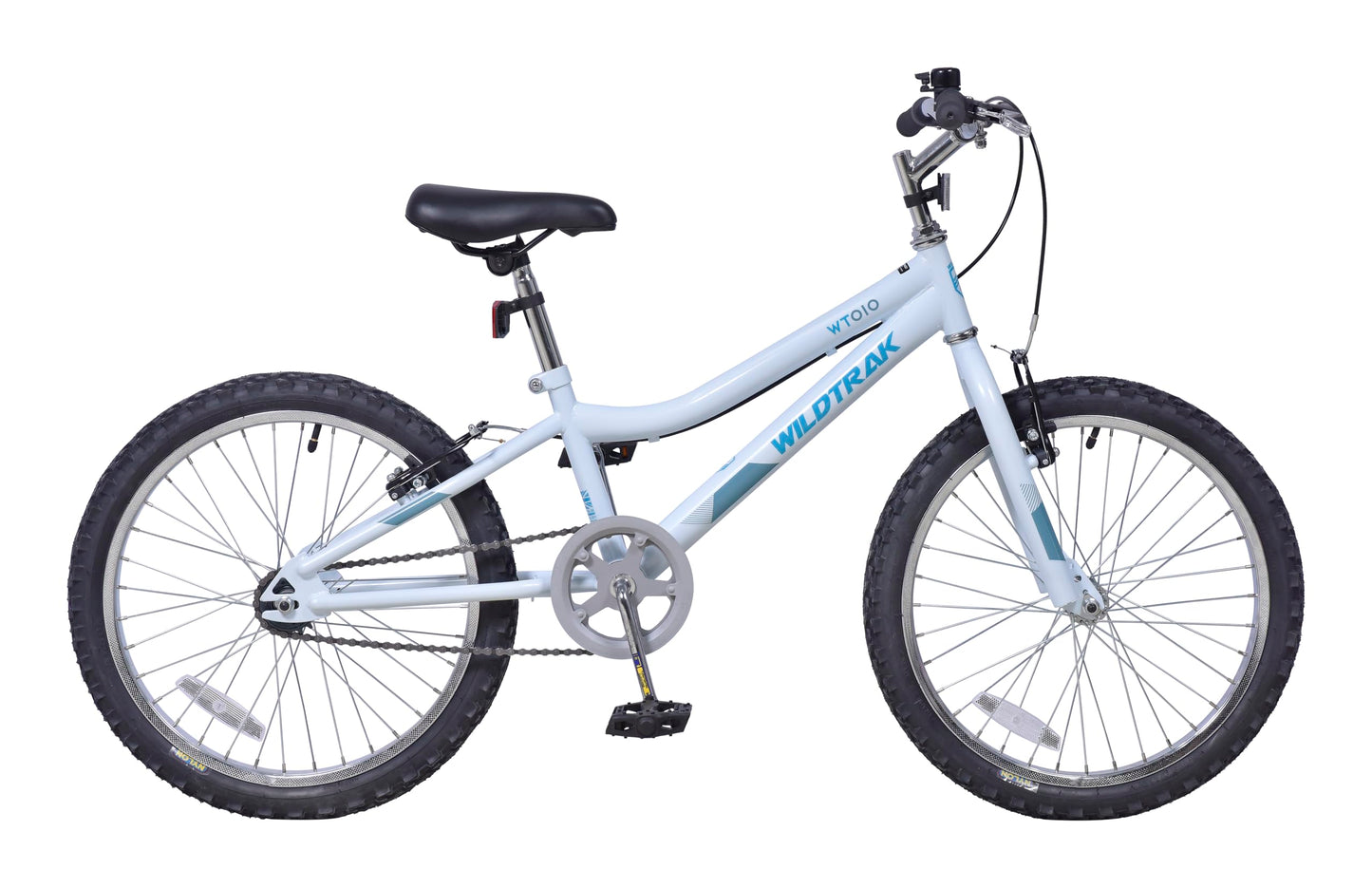 Wildtrak - 20 Inch Bike for Children 6-9 Years Old, Adjustable brakes - White