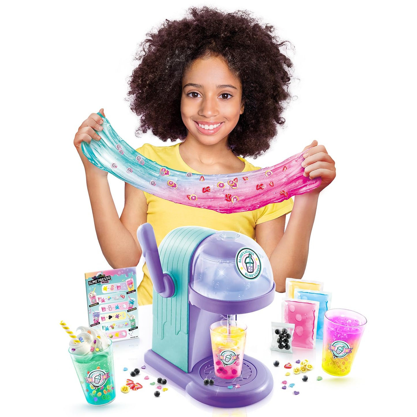 Canal Toys SSC 254 So Slime toy electronic machine creating colorful slime drinks for children, age 6+, non-edible, creative fun.