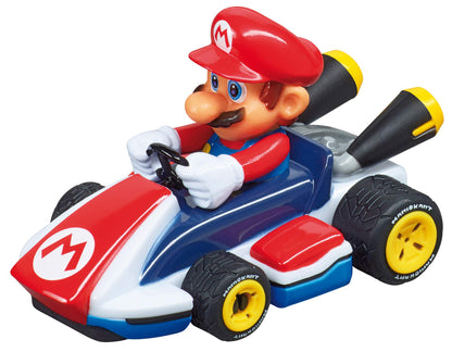 Carrera FIRST Nintendo Mario Kart slot car racing set with flip elements, 2.9 meters long, suitable for children aged 3 and up