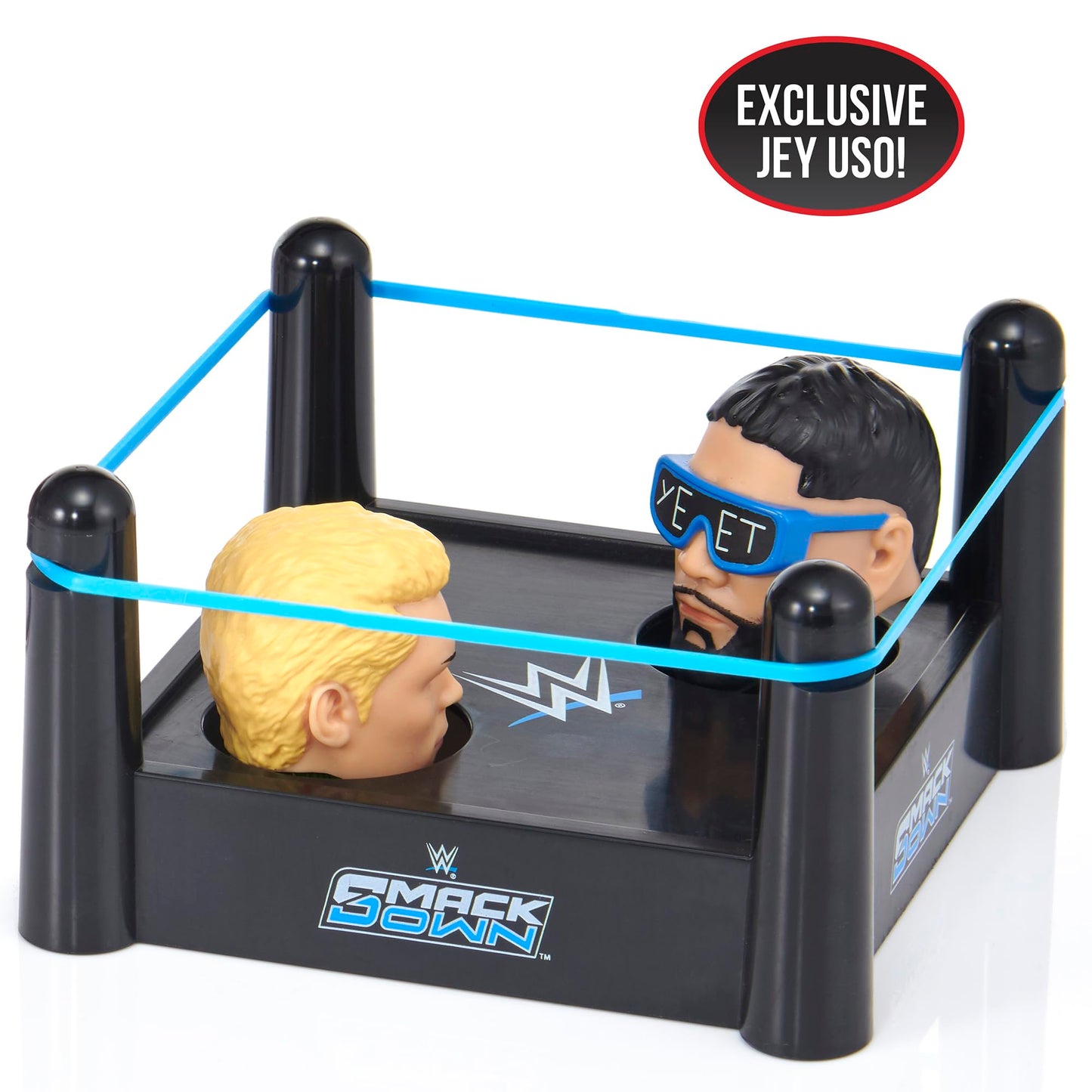 WOW! Stuff WWE Thumb Wars Superstars Ring SmackDown, Cody Rhodes vs Jey Uso, Competitive Thumb Wrestling Ring Toy Game, Includes Ring and 2 Thumb Figures, Officially Licensed, Ages 3 to Adult