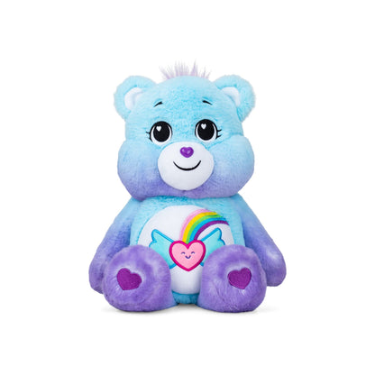Care Bears Dream Bright Bear plush toy, 35cm soft cuddly teddy bear, collectible plush for children ages 4+