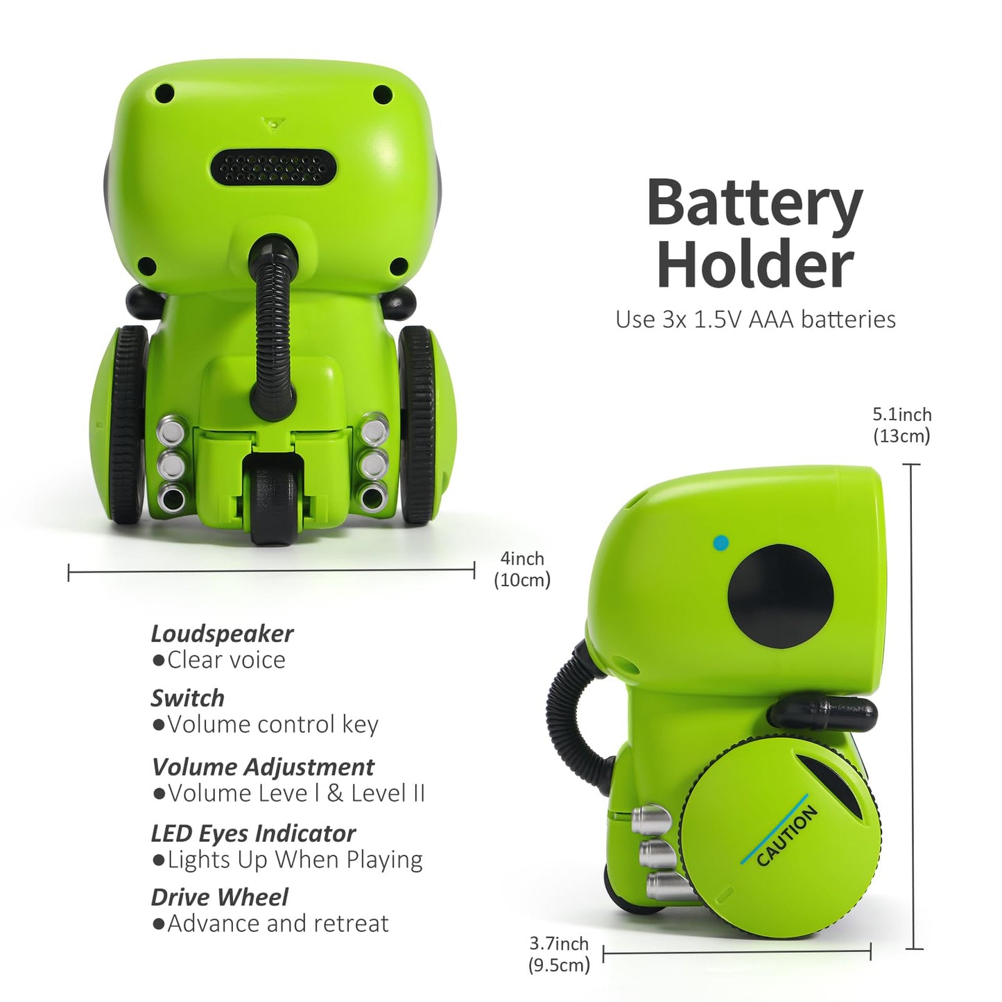 GILOBABY Interactive Smart Robot Toys, Intelligent Robot for Kids, Children Girls & Boys Robotic 3 Years Old Up, Voice Control & Touch Sense, Dance & Sing & Walk, Recorder & Speak Like You