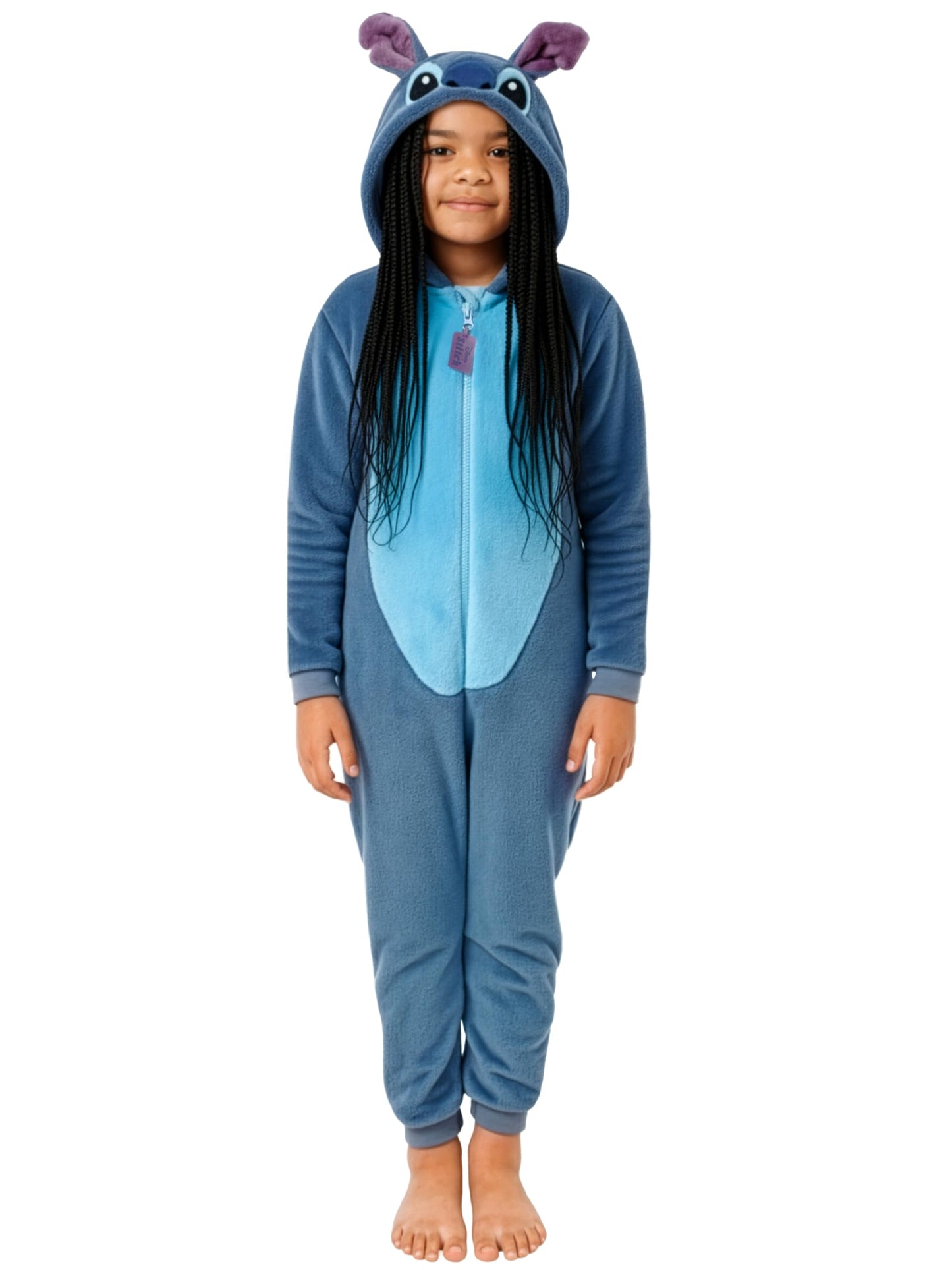 Disney Stitch Onesie For Girls | Girls Onesies | Stitch PJs | Blue 6-7 Years