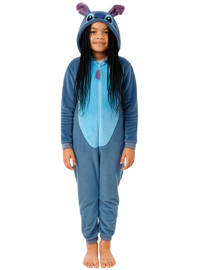 Disney Stitch Onesie For Girls | Girls Onesies | Stitch PJs | Blue 6-7 Years