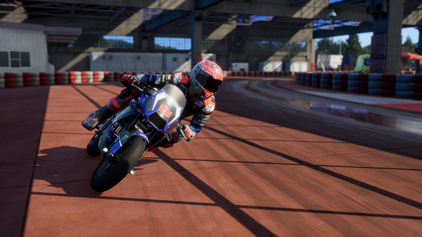 MotoGP 26 PlayStation 5 game box featuring motorcycle racing artwork by Milestone, with vibrant graphics and branding.