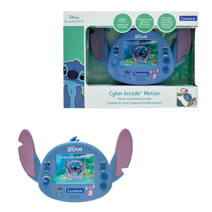 Lexibook - Disney Stitch - Compact Portable Cyber Arcade Console, 50 Games, LCD colour screen, Battery-powered, JL3180D