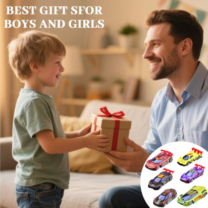 Set of 5 TUBAWD Hot Wheels color reveal cars with water-activated color change and street machine mini racing car toys.