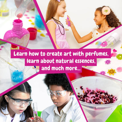 Science4you perfume super lab kit for kids with 13 creative activities, educational perfume maker laboratory for children 8-12 years