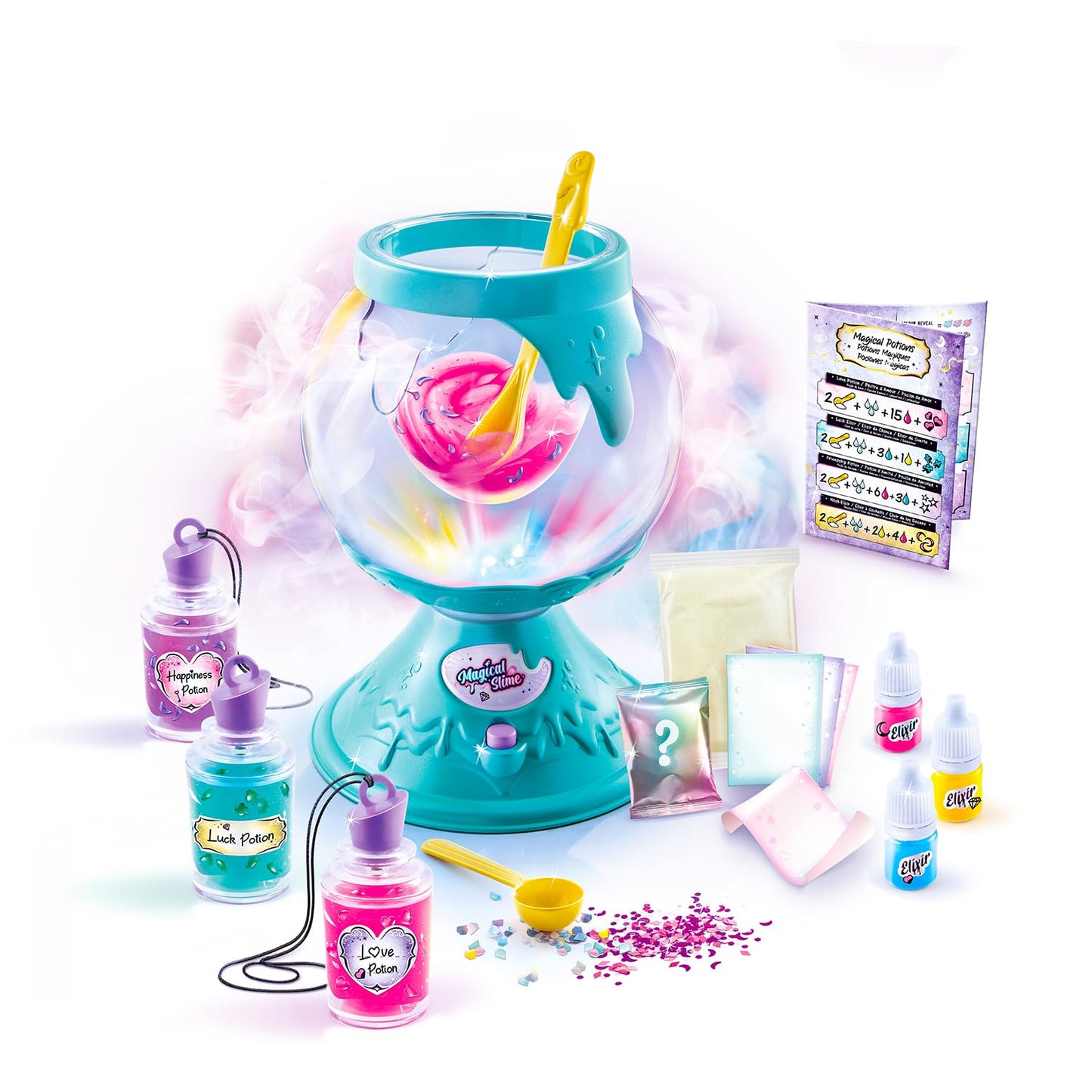 Canal Toys So Slime Magic Potion Factory slime making kit with smoke and light effects, featuring surprise powders for kids 6+