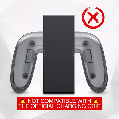 playvital solid green Nintendo Switch 2 protective case with hard shell, dockable grip, foldable stand, and thumb grips.