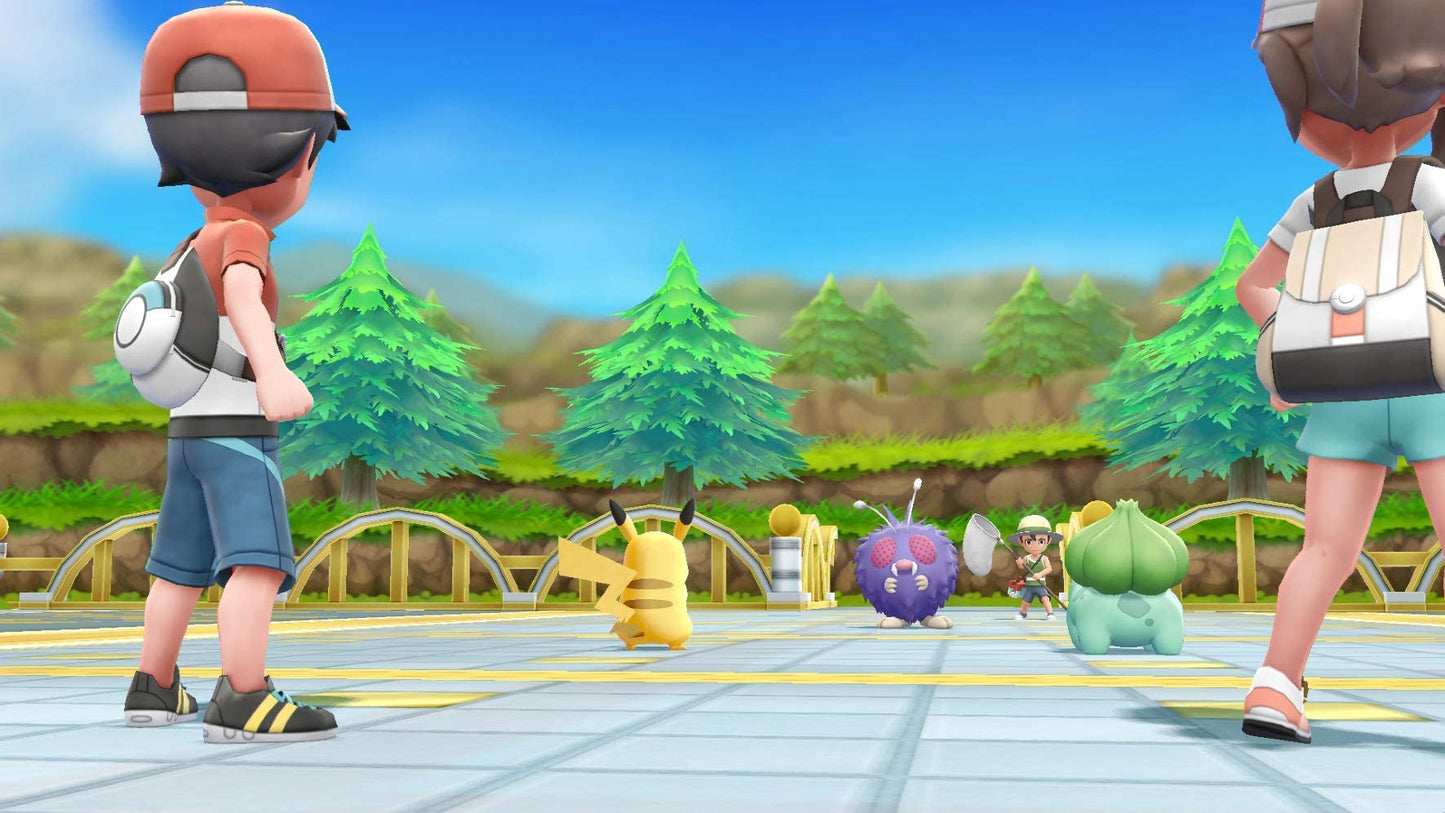 Nintendo Pokémon Let’s Go, Pikachu! Nintendo Switch game cover featuring Pikachu and colorful Pokémon artwork.