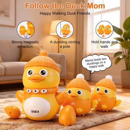 QASUN baby sensory toy set for 1-year-olds, featuring light-up and musical elements for tummy time and crawling play.