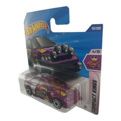Hot Wheels Ford Escort, Purple Racing Car #17, Compact Kings Series, 113/250 JBB99