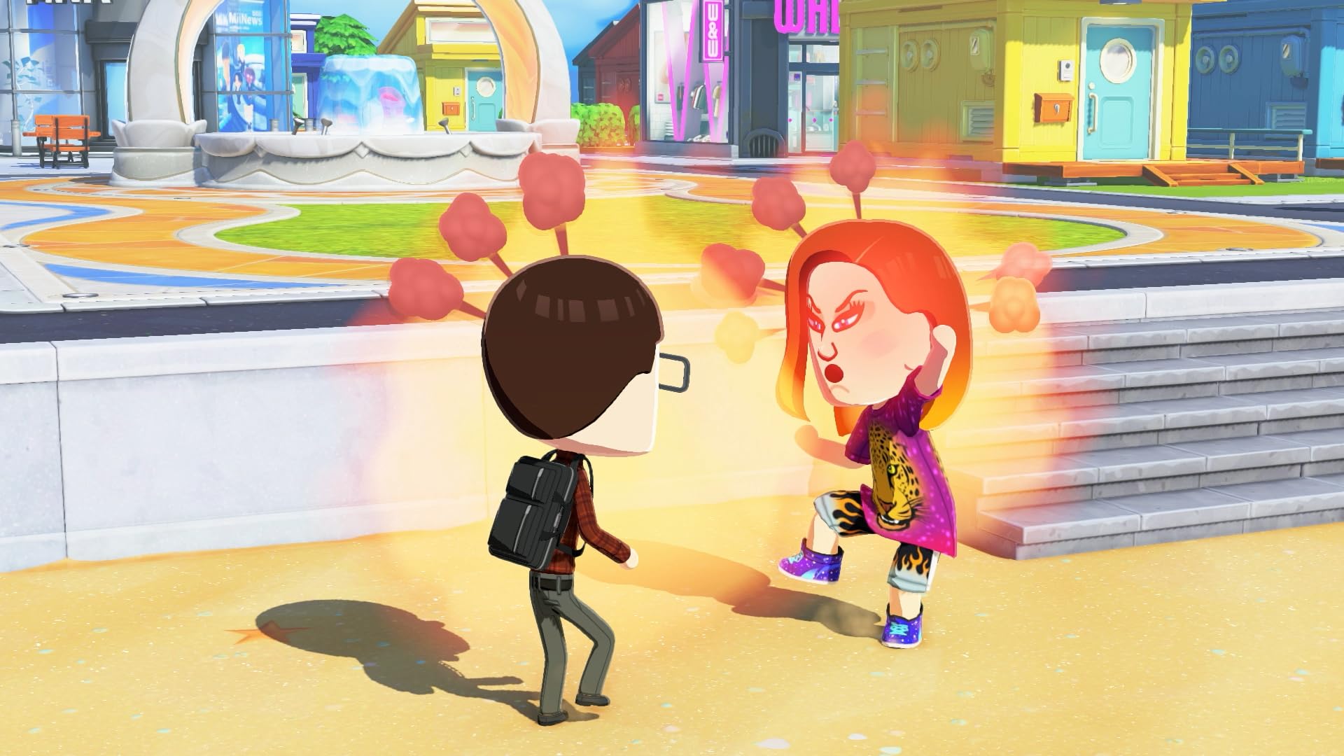 Nintendo Tomodachi Life: Living the Dream video game cover art featuring animated characters and colorful scenery.