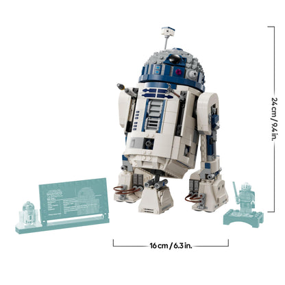 LEGO Star Wars 75379 R2-D2 Building Toy - Play and Display Droid Figure with Rotating Head, Periscope & Tools - incl. a Darth Malak Minifigure - Gift for 10+ Year Old Boys & Adult Fans
