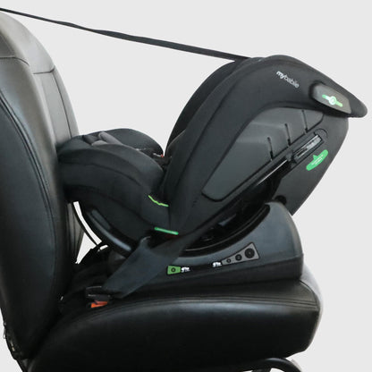 My Babiie MBCS100 2-in-1 Convertible R129 Child Car Seat - Belted, 40-150cm (Approx. Birth - 12 Years, 0-36kg), i-Size, Group 0+1/2/3, Adjustable - Black