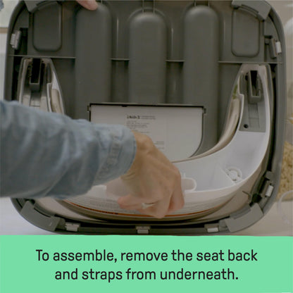 Ingenuity, Baby Base 2-in-1 Seat, Night Sky, Booster Chair, Dining and Feeding Seat for Toddlers, Easy to Clean with Removable and Self-Storing Tray, Ages 6 Months+