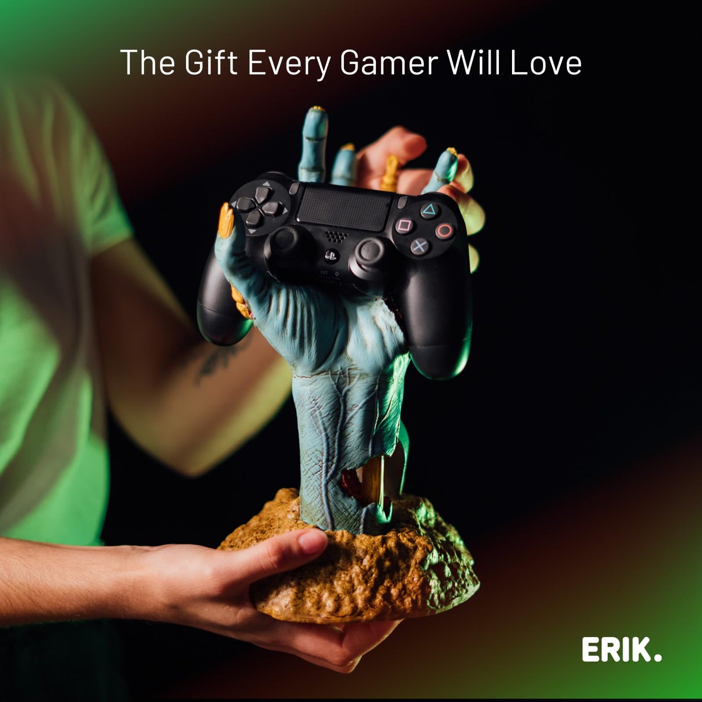 Grupo Erik Gaming Controller Holder & Headphone Stand - Gameration | Gaming Accessories For Desk, Gamer Gifts, Headset & Controller Stand 6.7 x 10.6 x 7.3 inches - 17 x 27 x 18.5 cm