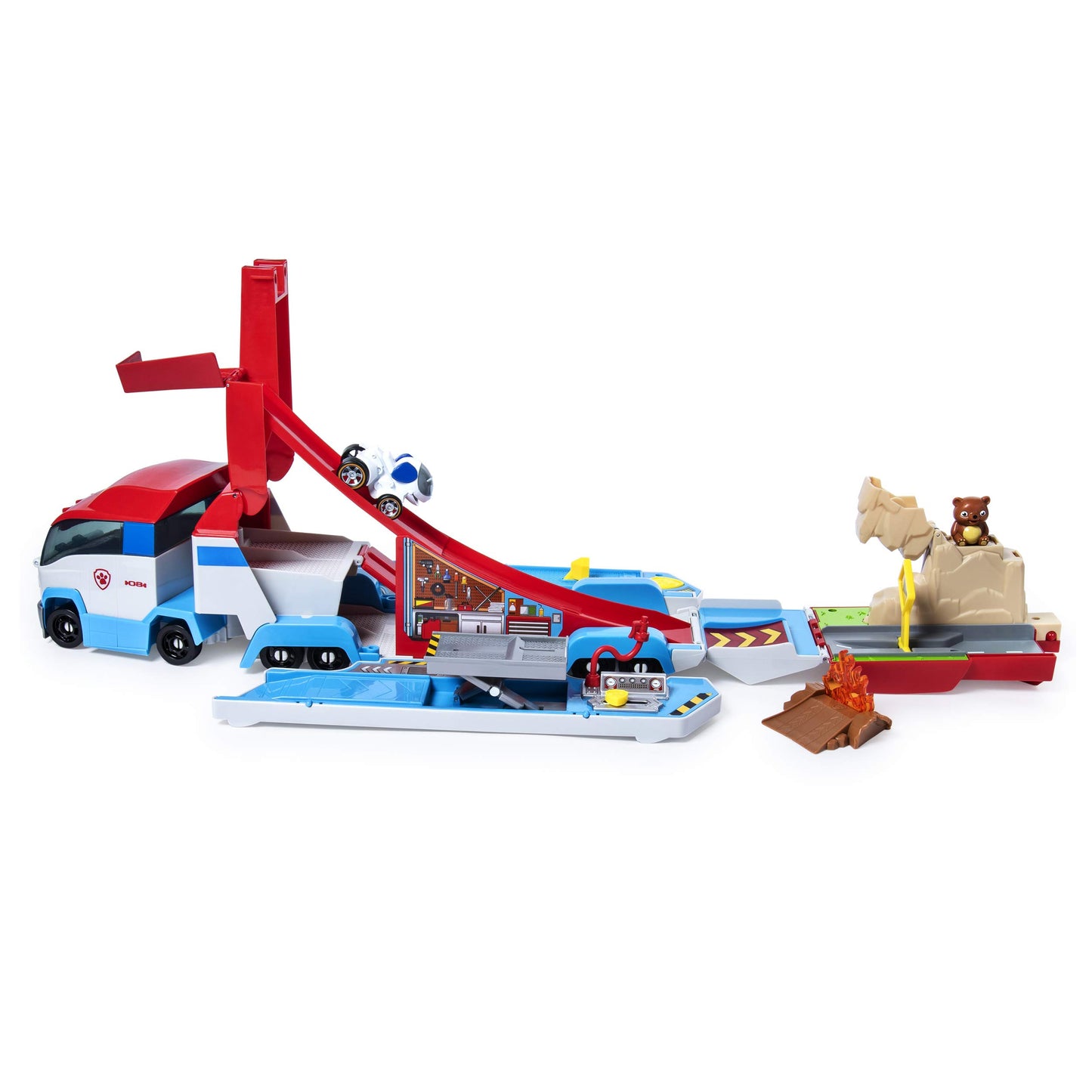 Paw Patrol, Launch’N Haul PAW Patroller, Transforming 2-in-1 Track Set for True Metal Die-Cast Vehicles
