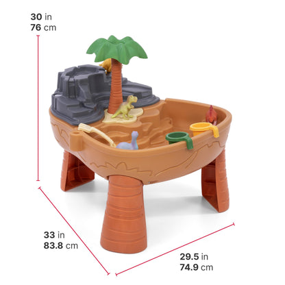 Step2 tep2 Dino Dig Sand and Water Activity Sensory Table, 7 Piece Accessory Kit, Toddler Outdoor & Indoor Toy, 2 – 5 Years Old, Kids Activity table for 15L Water and 9kg sand